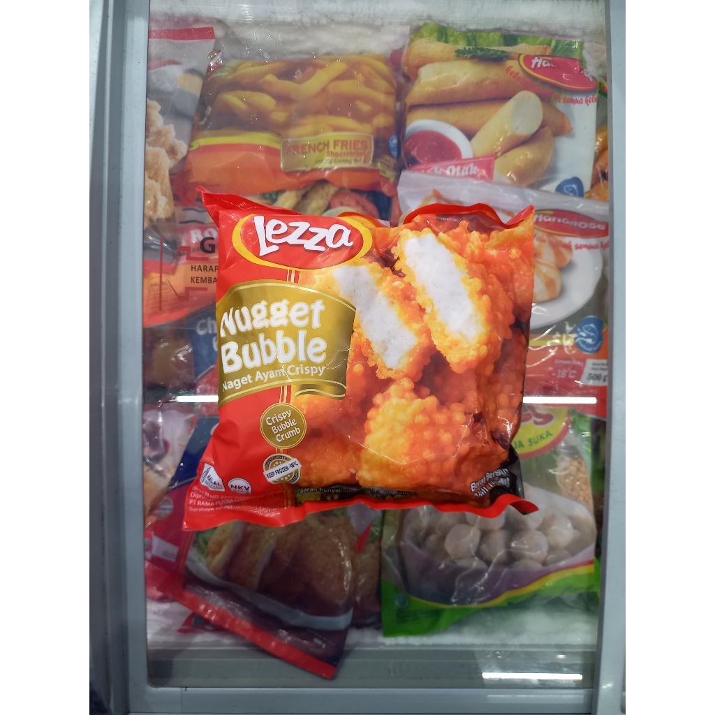 

Frozenfood LEZZA Nugget Ayam Crispy/Bubble 400gr