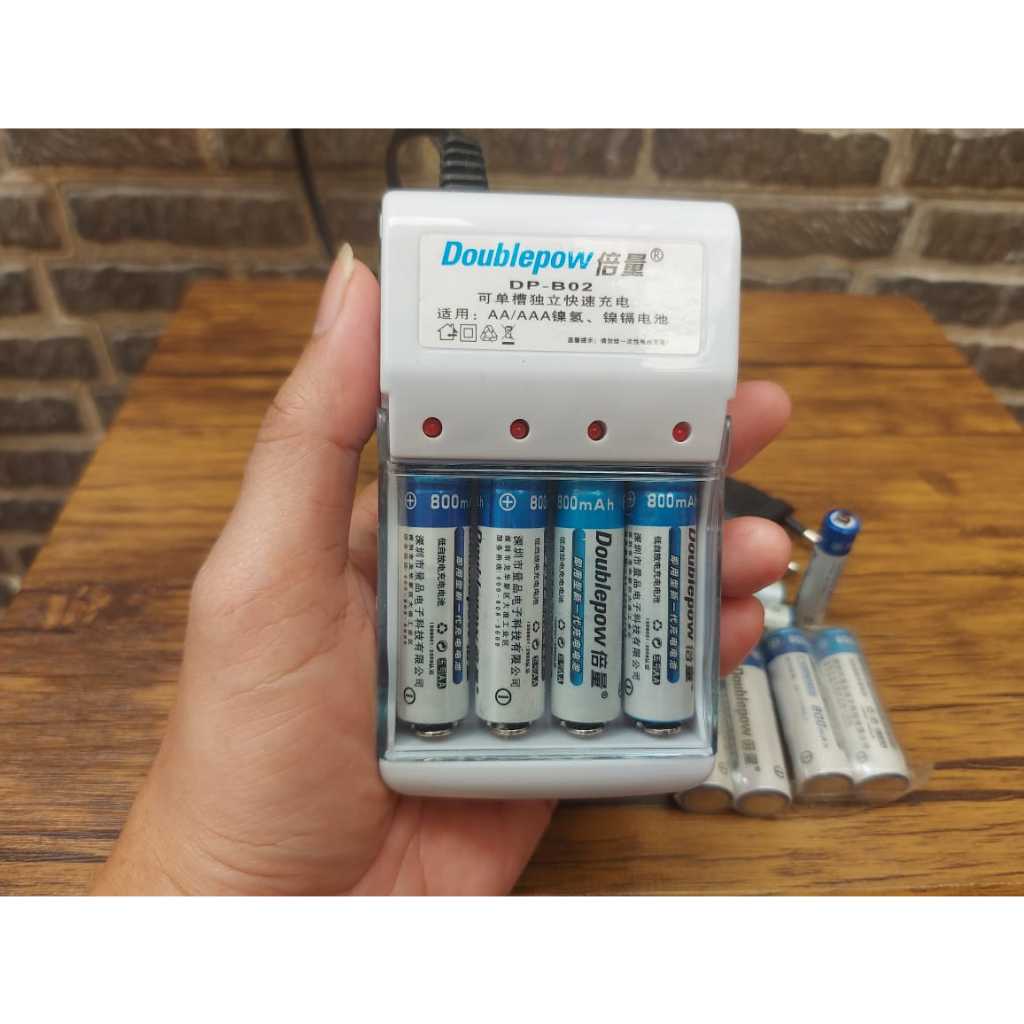 Charger dan Baterai Doublepow DP B-02 ORIGINAL Second/bekas/preloved