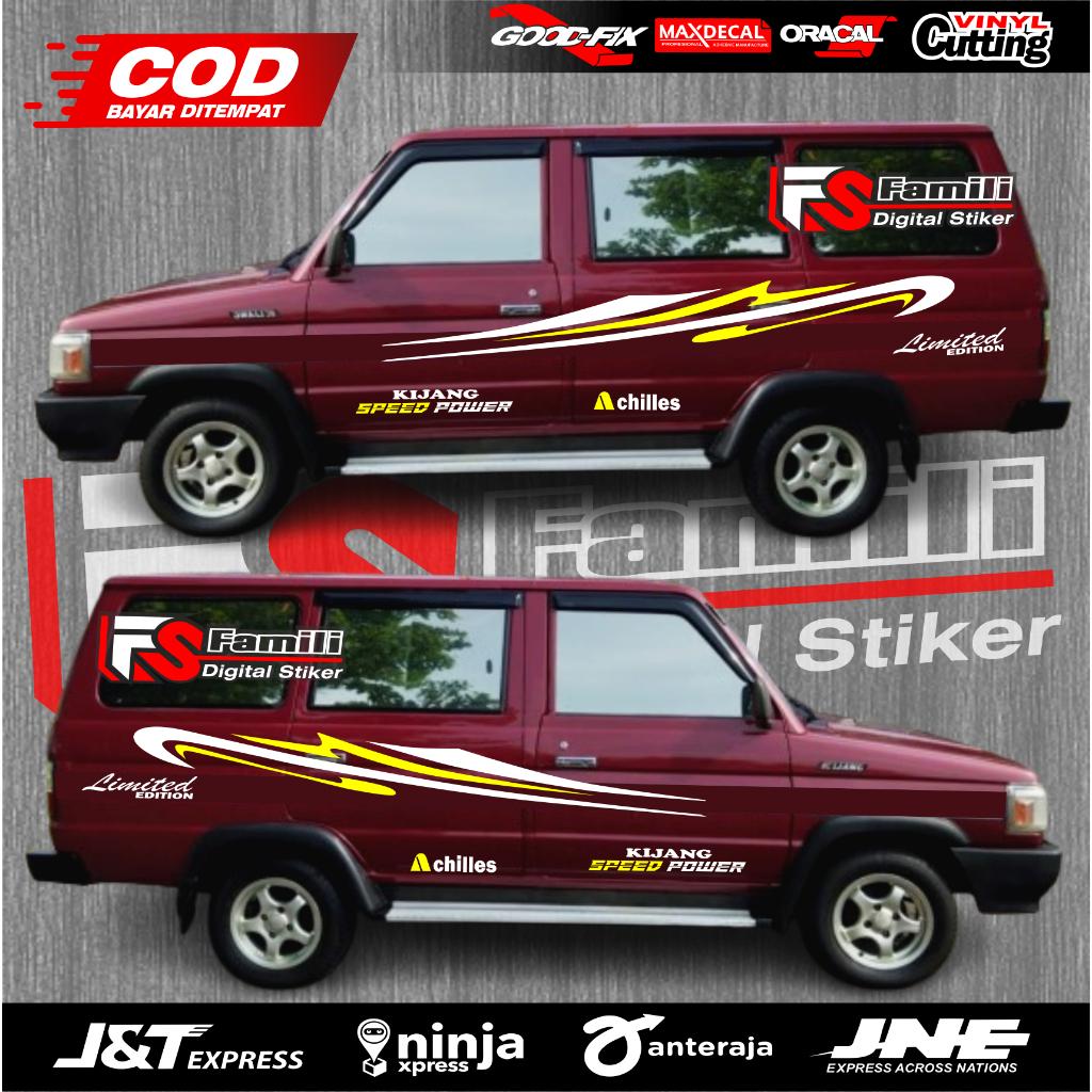 Stiker Mobil Kijang Super Stiker Body Kijang Super Stiker Kijang Super