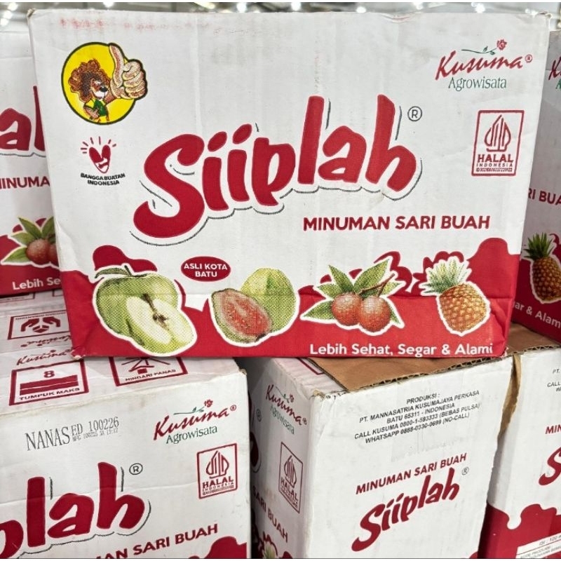 

Siiplah minuman sari buah (1dus) isi 32 cup x 120ml aneka rasa buah segar