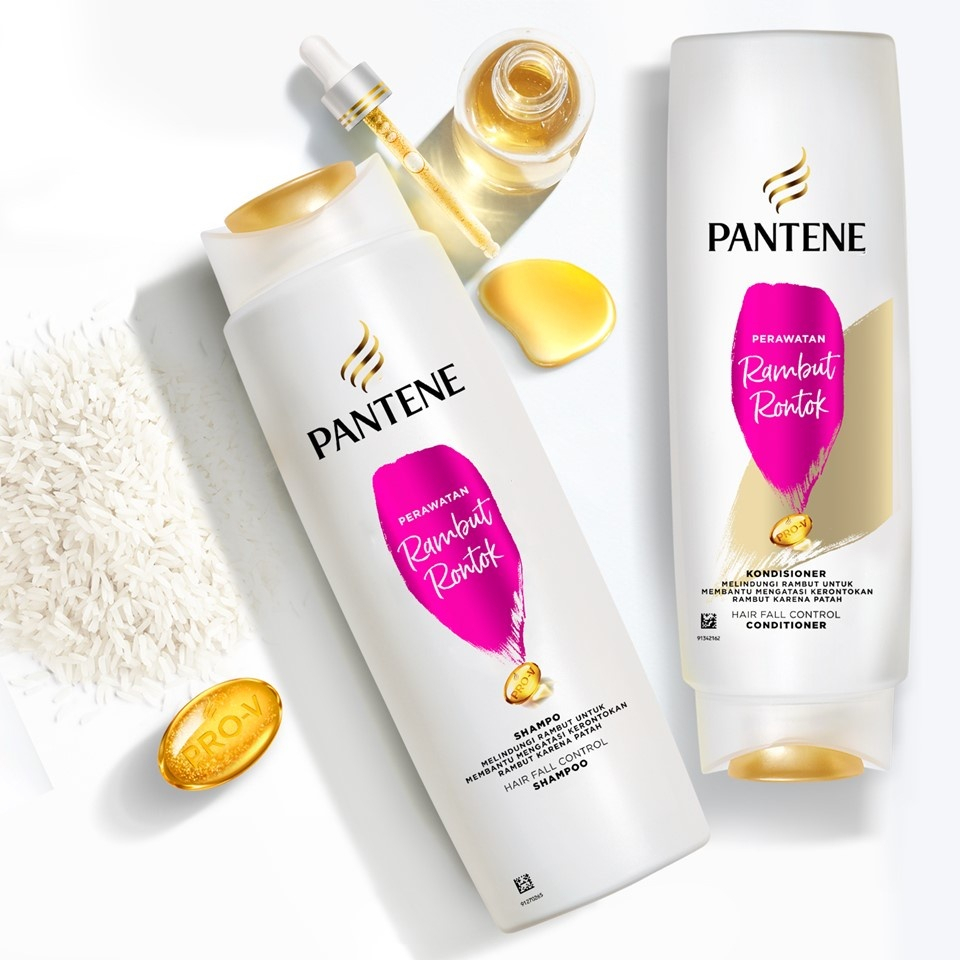 Pantene Pro-v Hair Fall Control - Perawatan Rambut Rontok - Shampoo / Condisioner Ukuran 75, 130 & 210 ml
