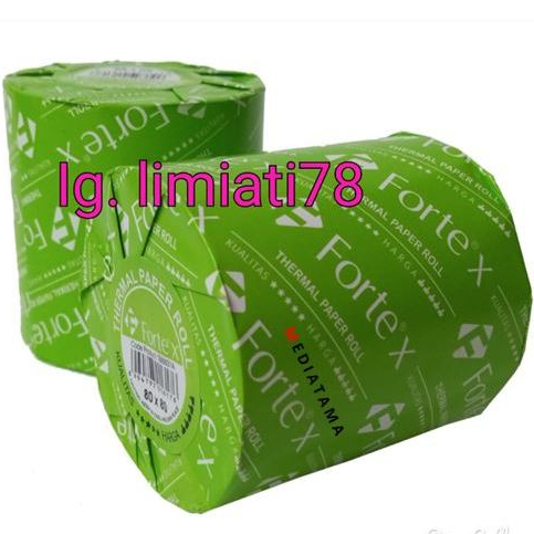 

Kertas Thermal / kasir / Kertas Gulung Merk Forte X Ukuran 80x80 Isi 50 Roll Uk 80 x 80 Per Dus Isi 50Rol
