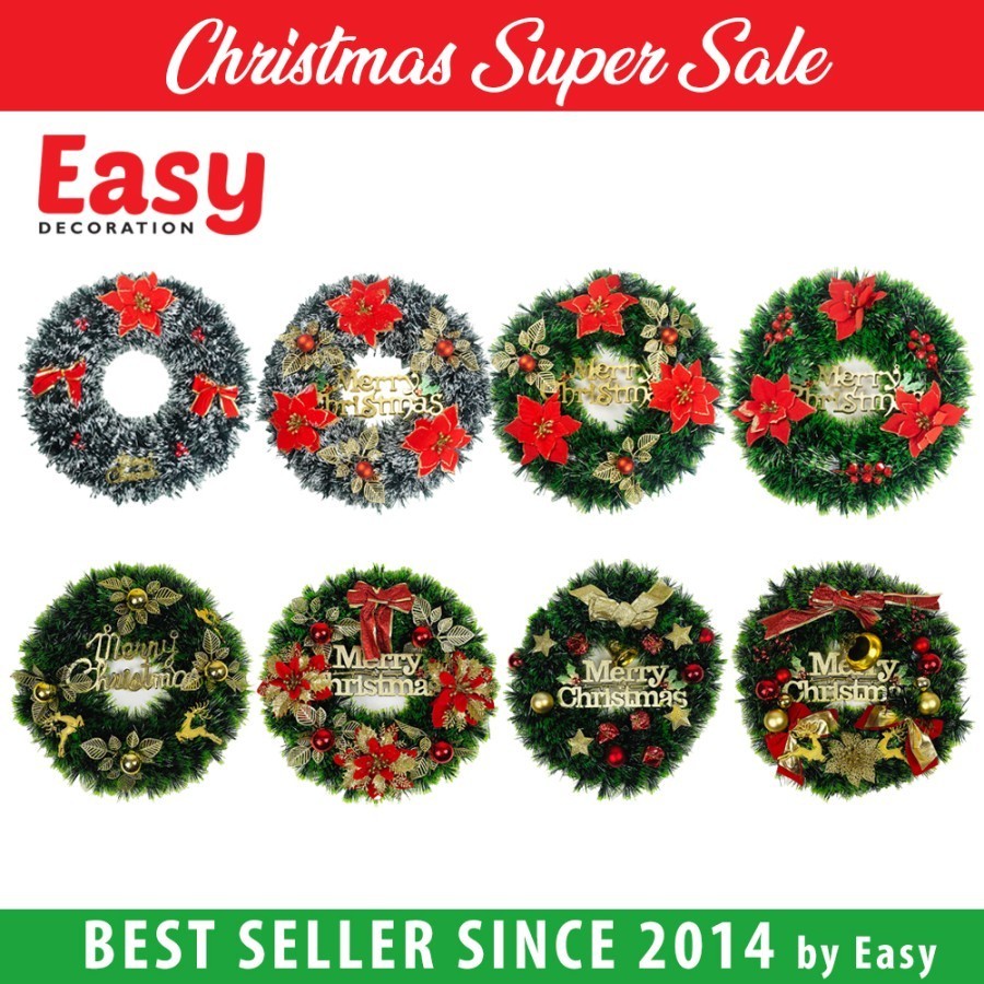 Hiasan Natal Wreath Slinger Natal // Hiasan Natal Wreath Slinger