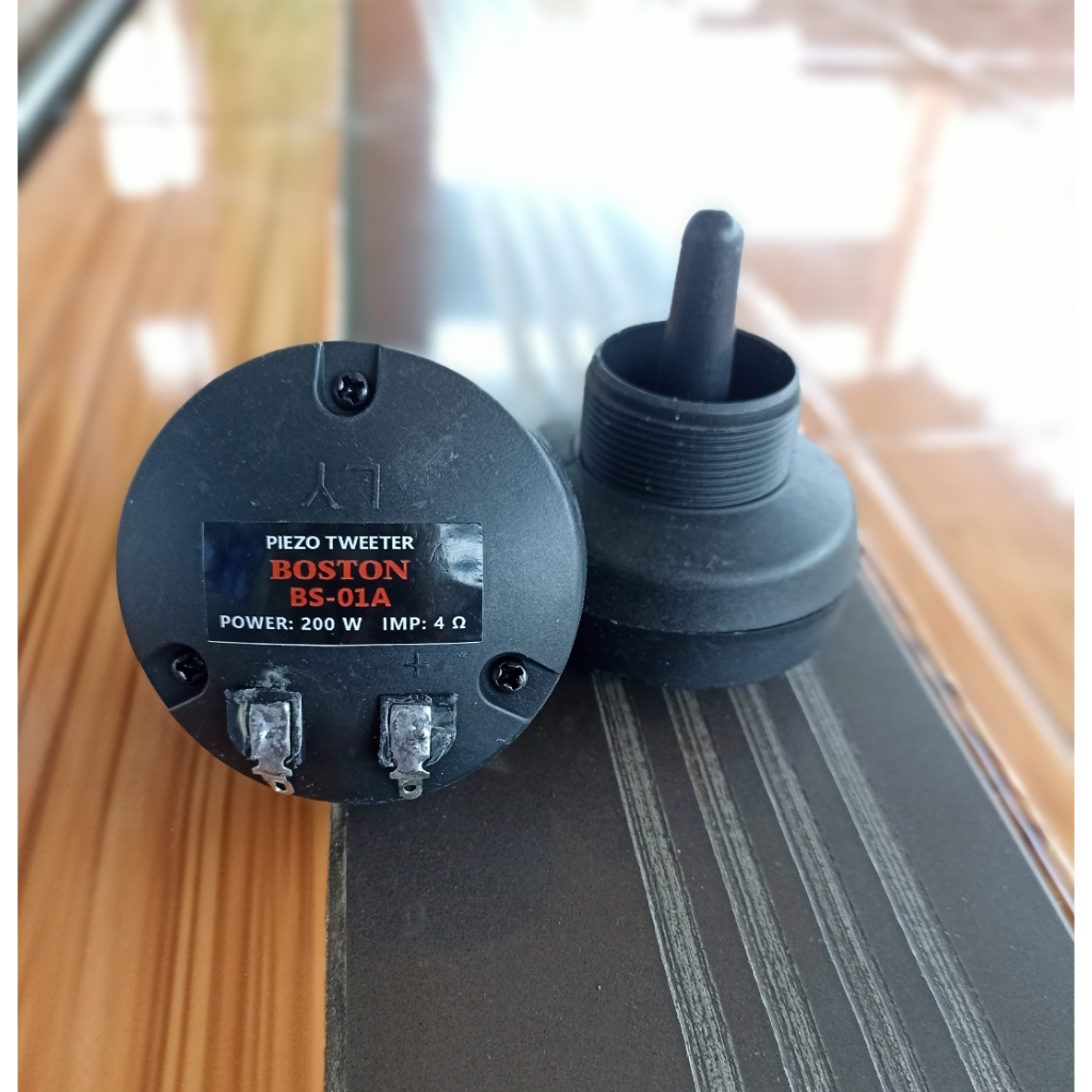 TWEETER RUDAL BOSTON BS-01A PIEZO TWEETER PER 1 BIJI / TWEETER PLASTIK HITAM POWER 200W TWEETER RUDA