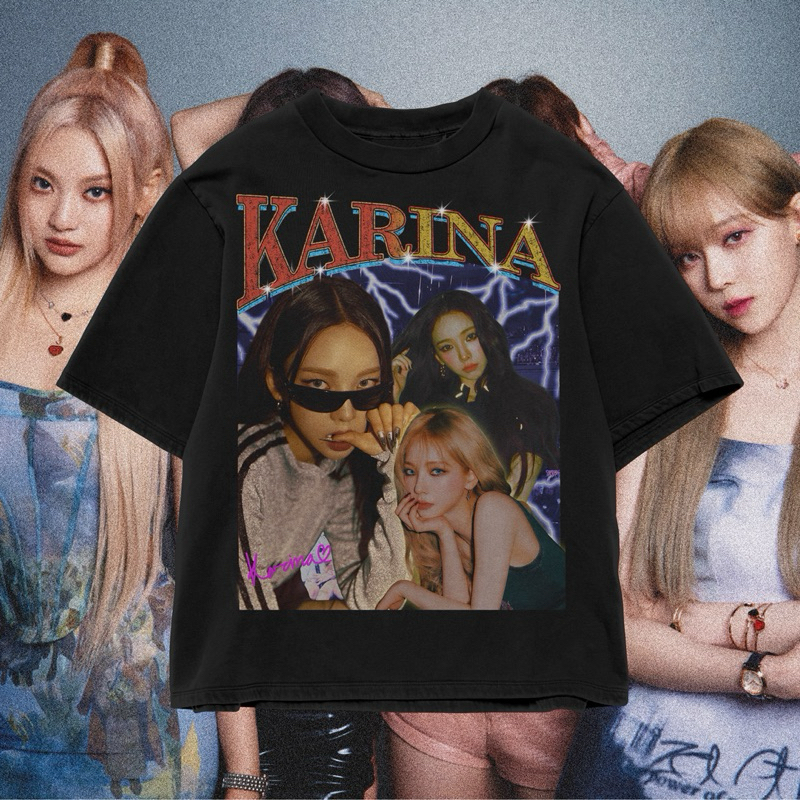 MAXXY - KARINA AESPA BOOTLEG SHIRT - OVERSIZE