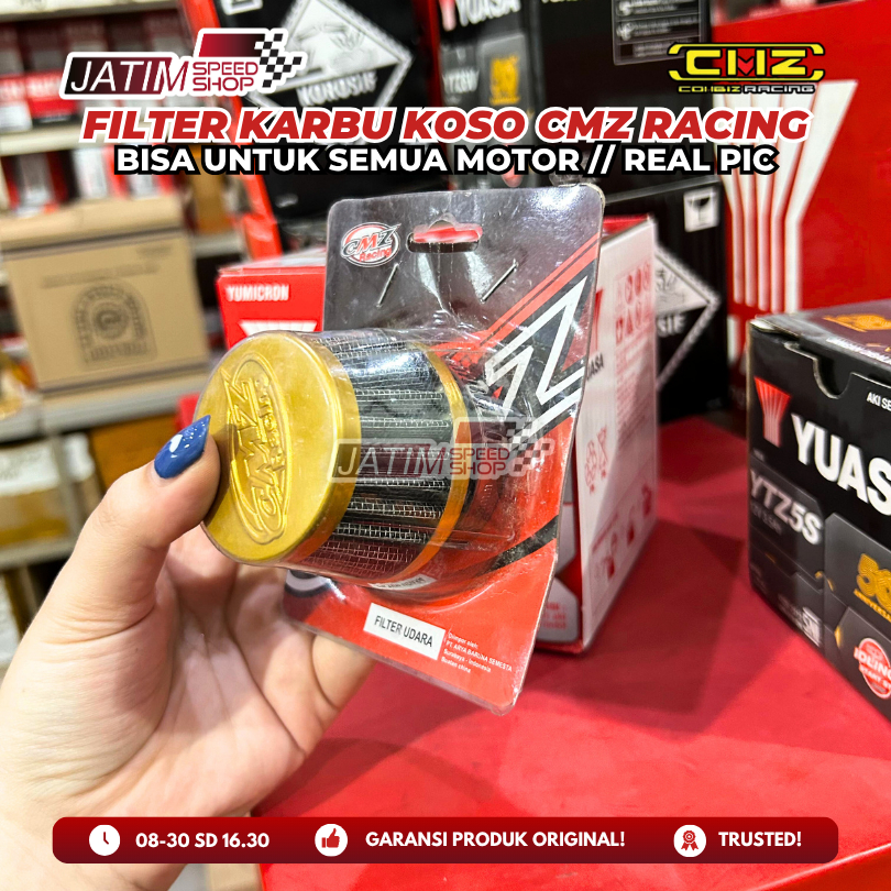 ED-HCA-CMZ-KOSO | CMZ Filter Carburator Udara Variasi Model Koso Besar Universal Semua Motor Origina