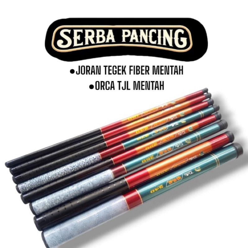 Joran Pancing Orca Tjl Ros Pendek 180-450 Mentah