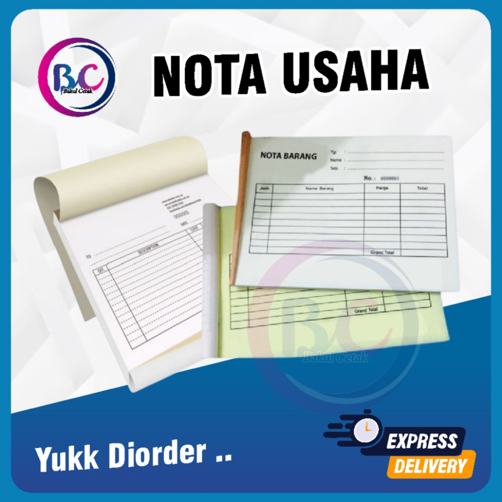 

Cetak Nota Custom Murah Full Warna A5/A6
