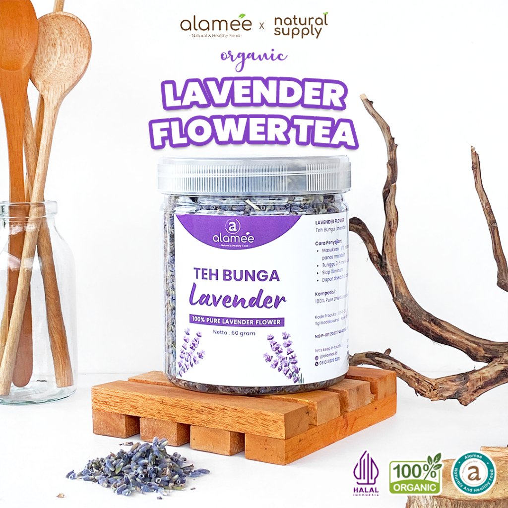

TEH BUNGA LAVENDER INSOMNIA TEA ORGANIK KERING DRIED FLOWER ANXIENTY CEMAS KCEMASAN ALAMI