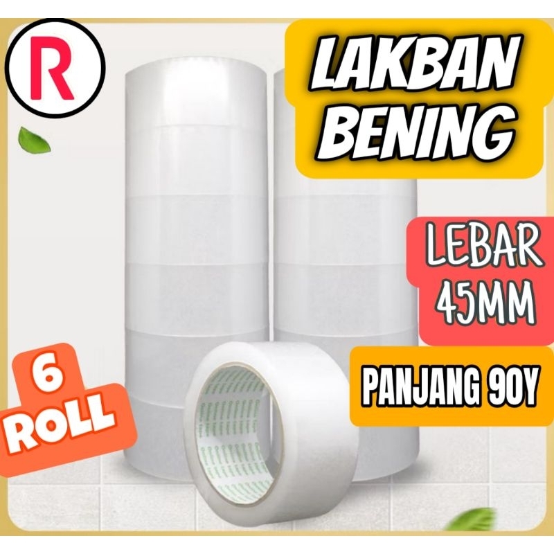 

LAKBAN BENNING 45MM X 90Y/PAKET 1 SLOP ISI 6ROLL