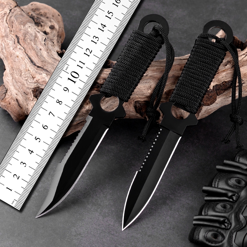 Pisau Camping Outdoor | Pisau Taktikal Pertahanan Diri | Knife Survival Collector D579