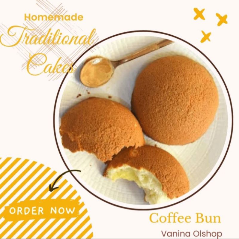 

Coffee Bun / Roti Krim Kopi Coklat Butter Keju Mocca Cappuccino