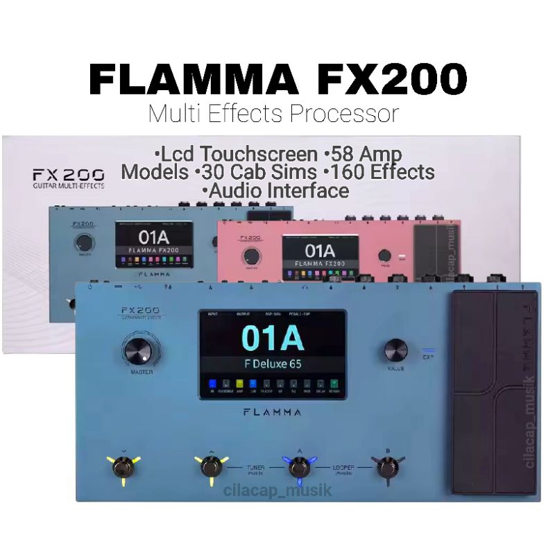 EFEK GITAR FLAMMA FX200 MULTI EFFECTS PROCESSOR FLAMMA FX 200