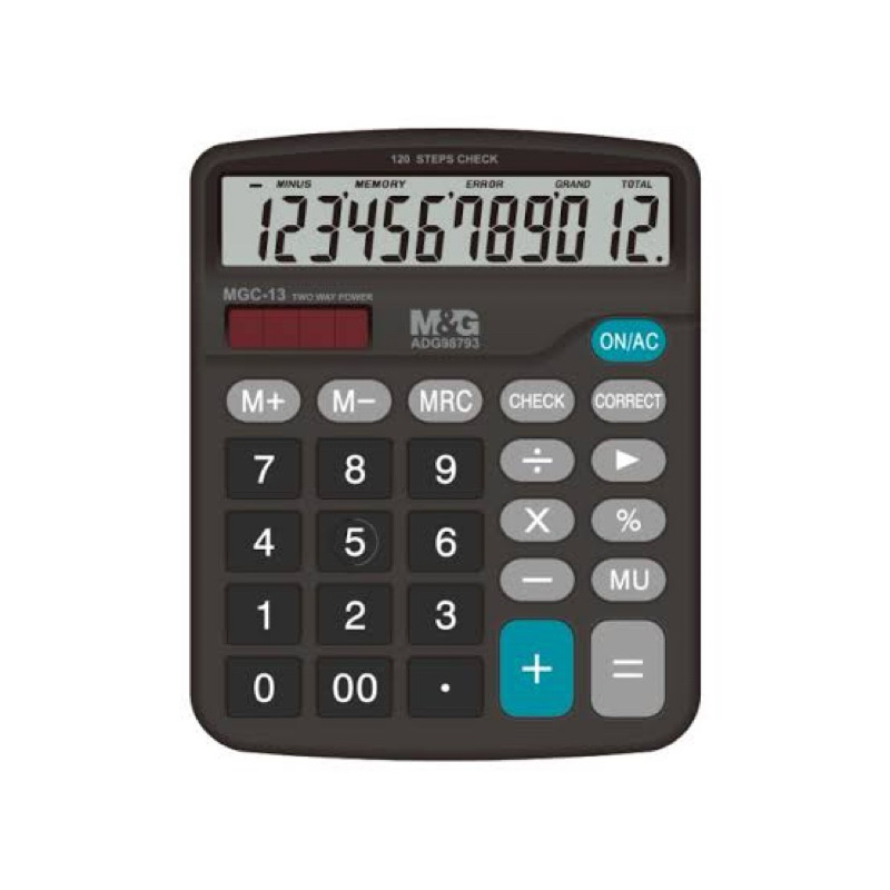 

M&G Calculator 12 digit check and correct / kalkulator