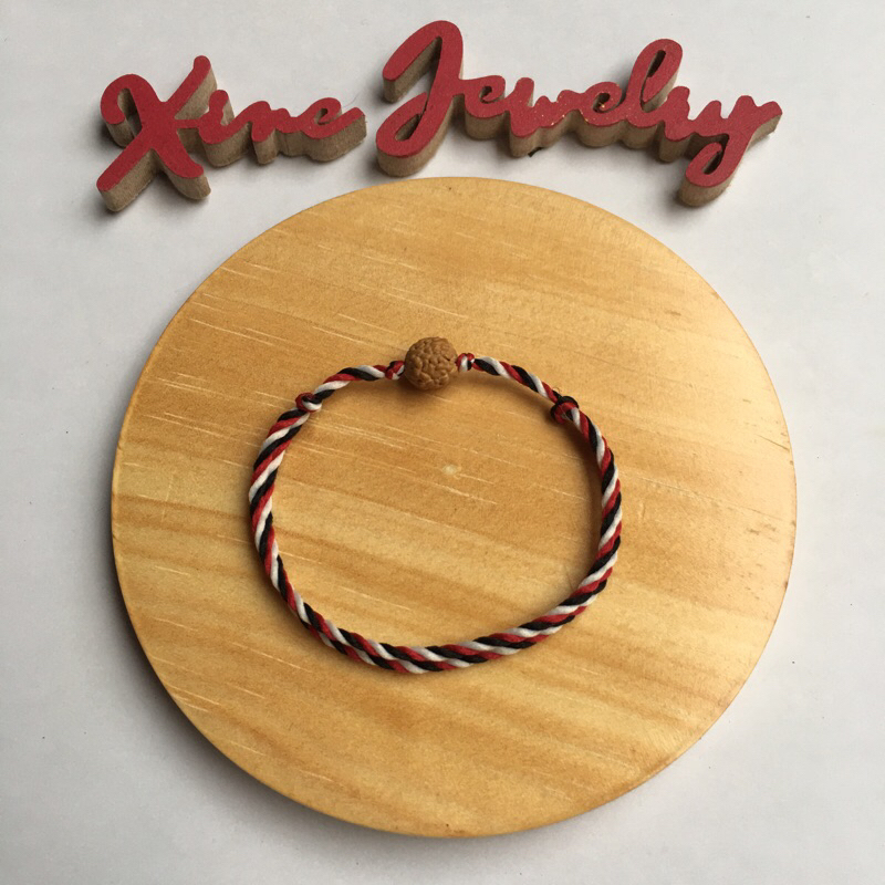 XINE  Gelang Tridatu Kayu Bidara/ Tridatu Biji Bidara Asli (Natural)/ DEWASA