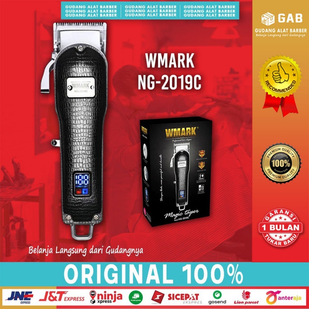 Hair Clipper Wmark NG 2019C Alat Cukur Pangkas Rambut Elektrik Barbershop 6000 Rpm