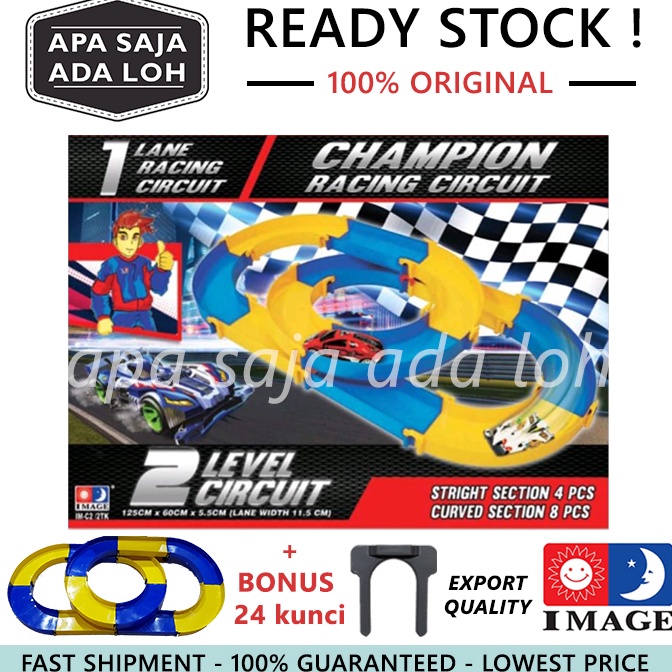 KODE F89A Track Tamiya 1 Jalur IMAGE 4WD Champion Racing Circuit 2 Level Sirkuit Lane Jalanan Mini A