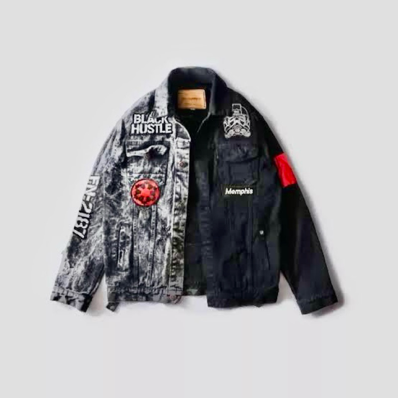 Jacket Denim - Black Hustle M3mphis Or1gin (Limited Edition)