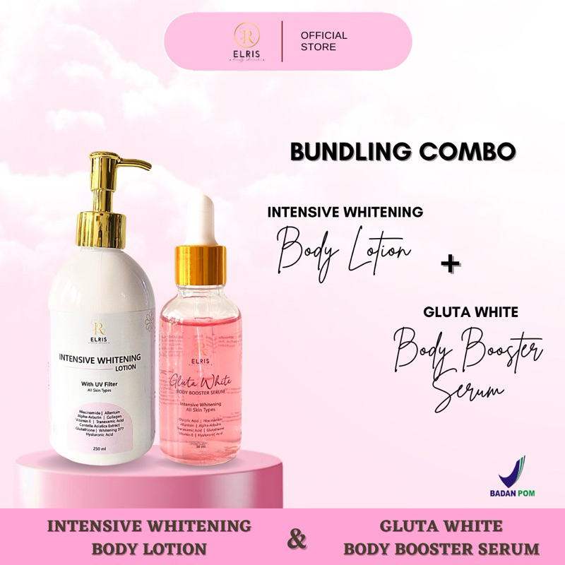 PAKET BUNDLING COMBO BODY LOTION & BODY SERUM ELRIS BEAUTY SKINCARE