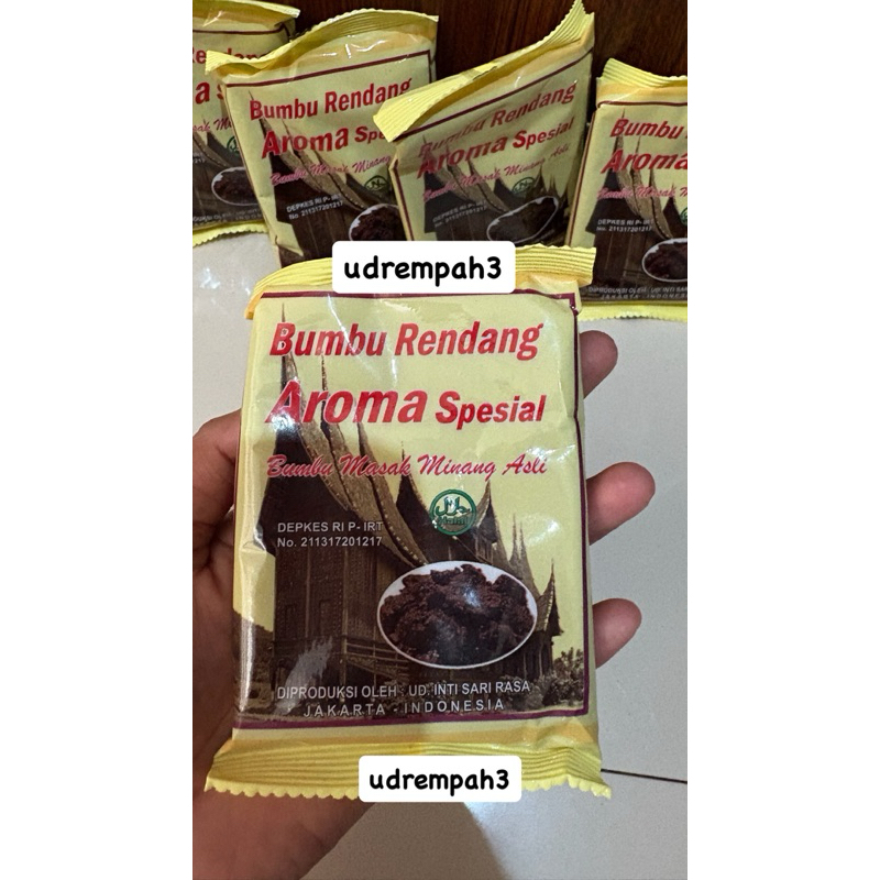 

bumbu masak padang AROMA RENDANG SASET 50g
