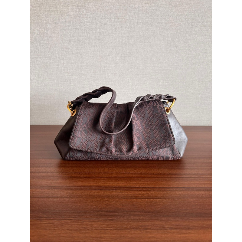 PL Tas Bonia Monogram - Dark brown