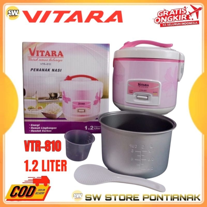 MAGIC COM VITARA 1.2 LITER VTR-810 / RICE COOKER VITARA 1.2 LITER / PENANAK NASI ANTI LENGKET