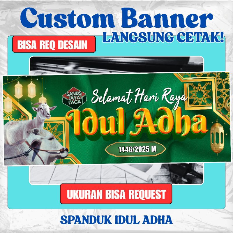 SPANDUK IDUL ADHA BANNER IDUL ADHA CETAK SPANDUK IDUL ADHA IDUL ADHA MMT IDUL ADHA