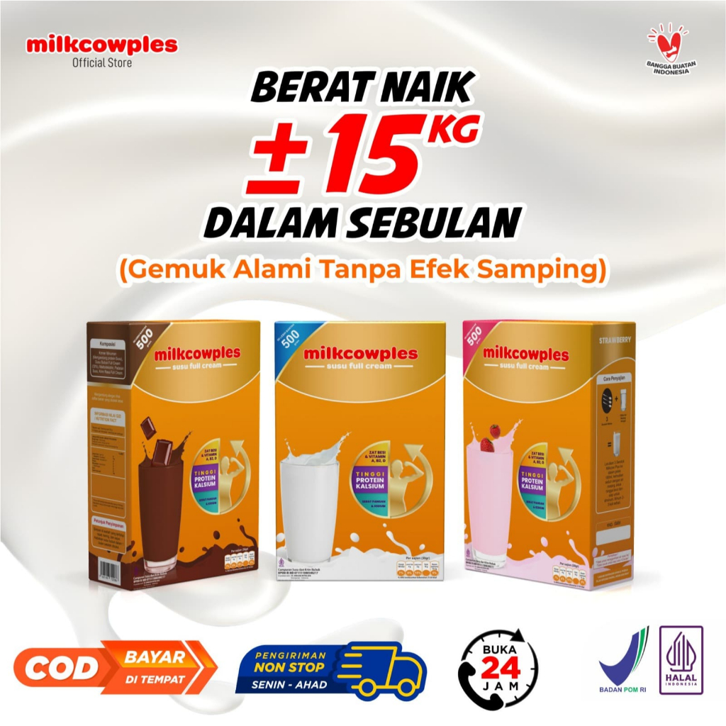 

PAKET HEMAT 2 BOX MILKCOWPLUS Susu Peninggi Dan Penggemuk Badan