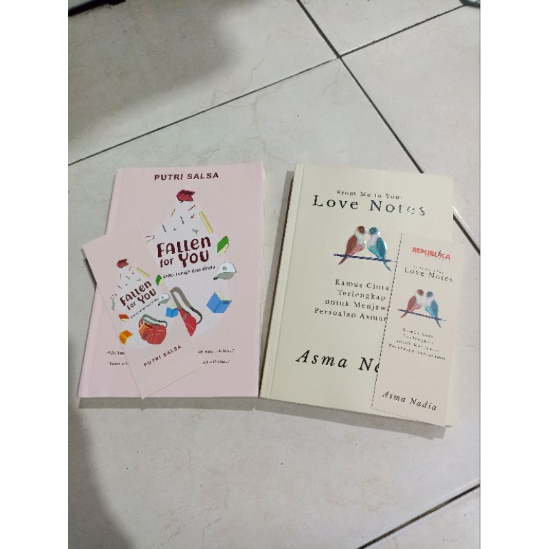 OBRAL BUKU MURAH ORIGINAL / NOVEL REMAJA / 1 PAKET 2 BUKU / LOVE NOTES / FALLEN FOR YOU / ROMANCE / 