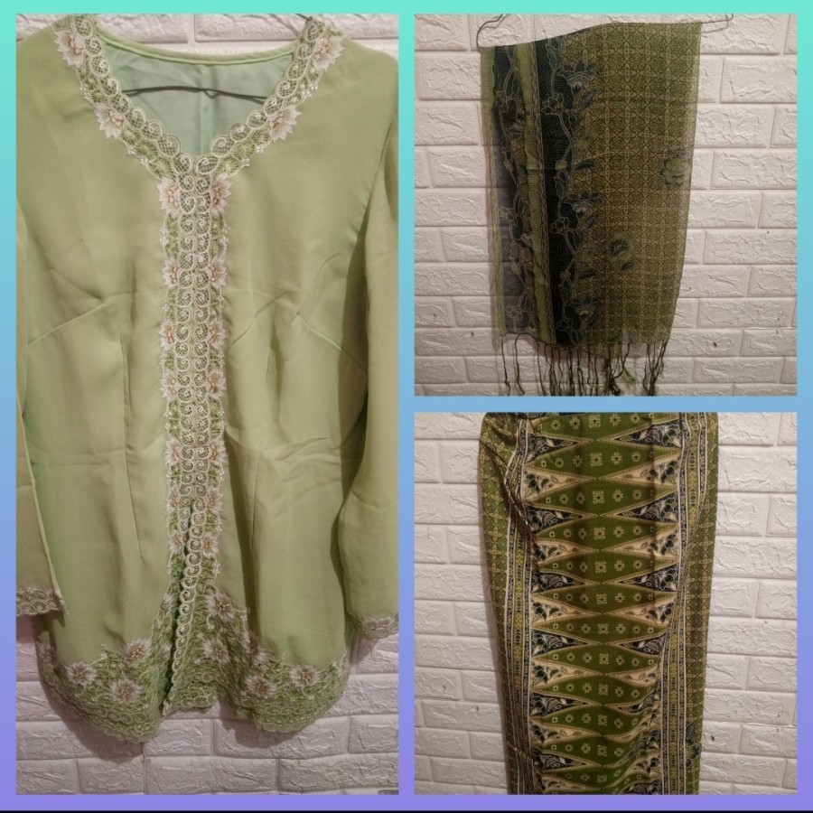 Setelan Kebaya Wisuda/Kondangan/Acara Hijau New