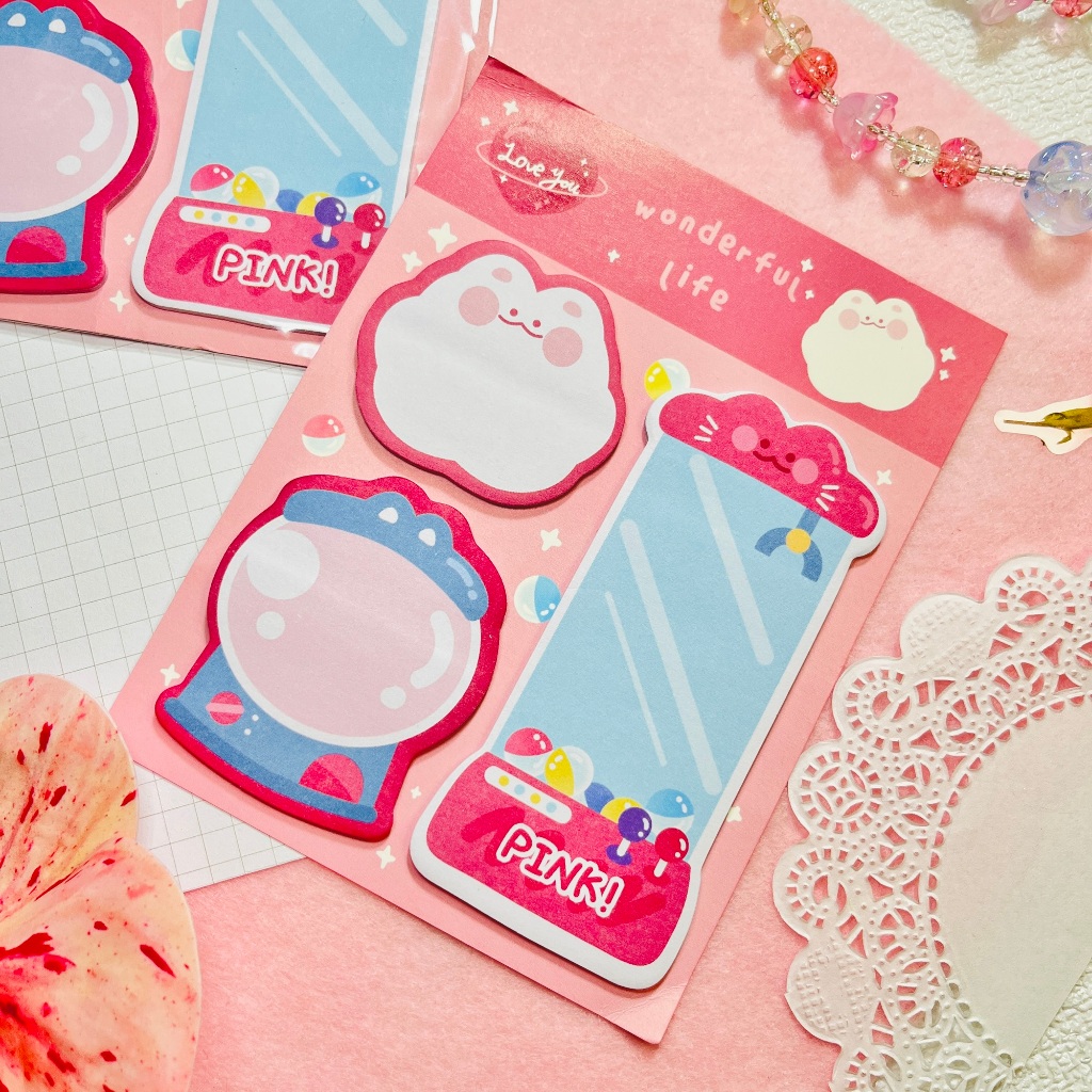 

Sticky Notes 3 in 1 Aesthetic Lucu – Memo Pad Karakter Isi 60 Lembar | Penanda & Pembatas
