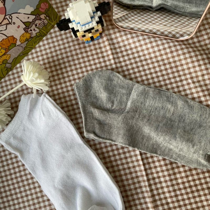 blummen - Kaos Kaki Polos Abu-abu / Kaos Kaki Dewasa / Kaos Kaki Murah / Kaos Kaki Wanita Pria / Kao