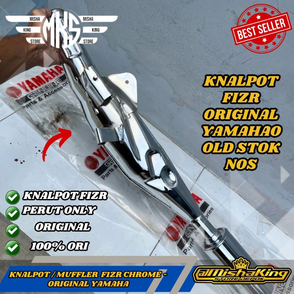 KNALPOT / MUFFLER  F1ZR CHROME - ORIGINAL YAMAHA