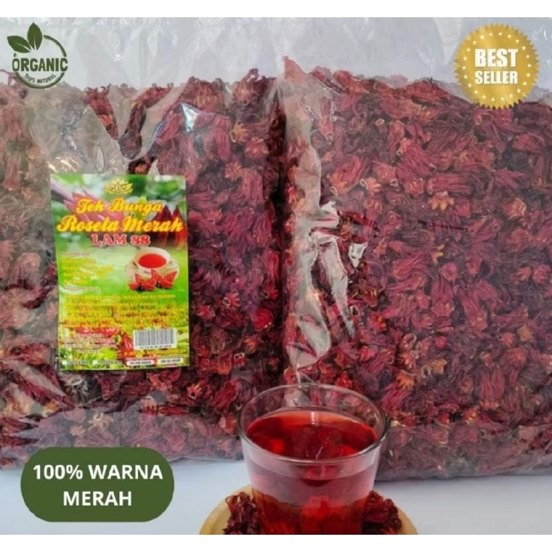 

bunga Rosella kering 100g kualitas super josss