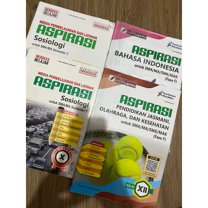 Buku Preloved LKS ASPIRASI Kurikulum Merdeka untuk SMA/MA/SMK/MAK Kelas 10 & Kelas 12 (Fase E & Fase