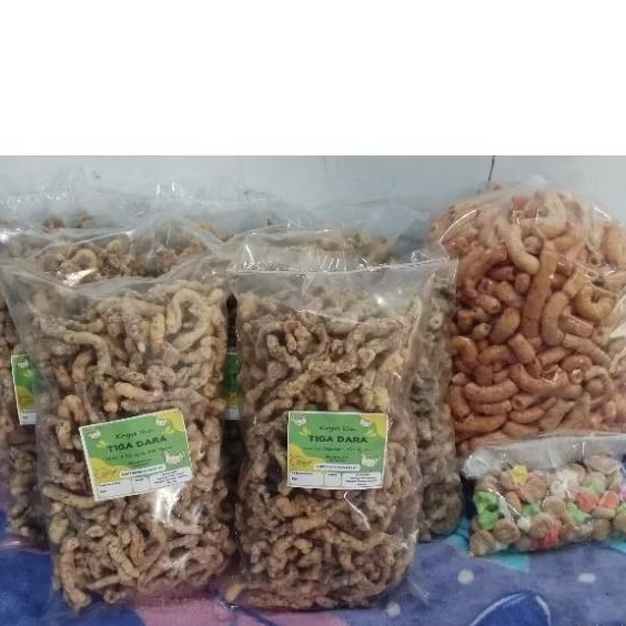 

Keripik Usus Ayam 1kg "TIGA DARA