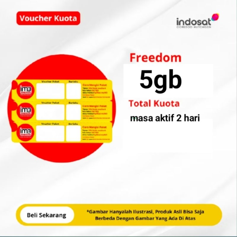voucher Indosat IM3 5gb 2hari