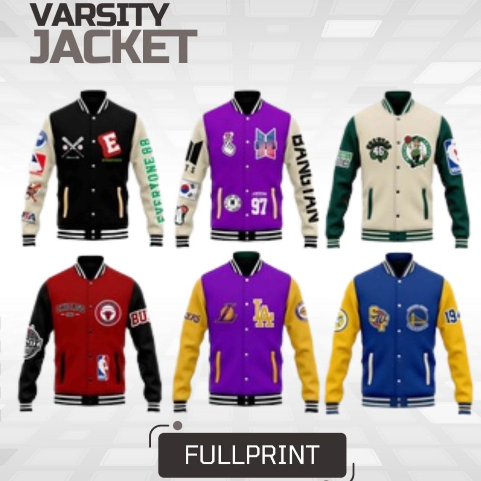 KODE D46F Varsity jacket Everyone MLB  NBA Jacket Baseball KOREA varsity