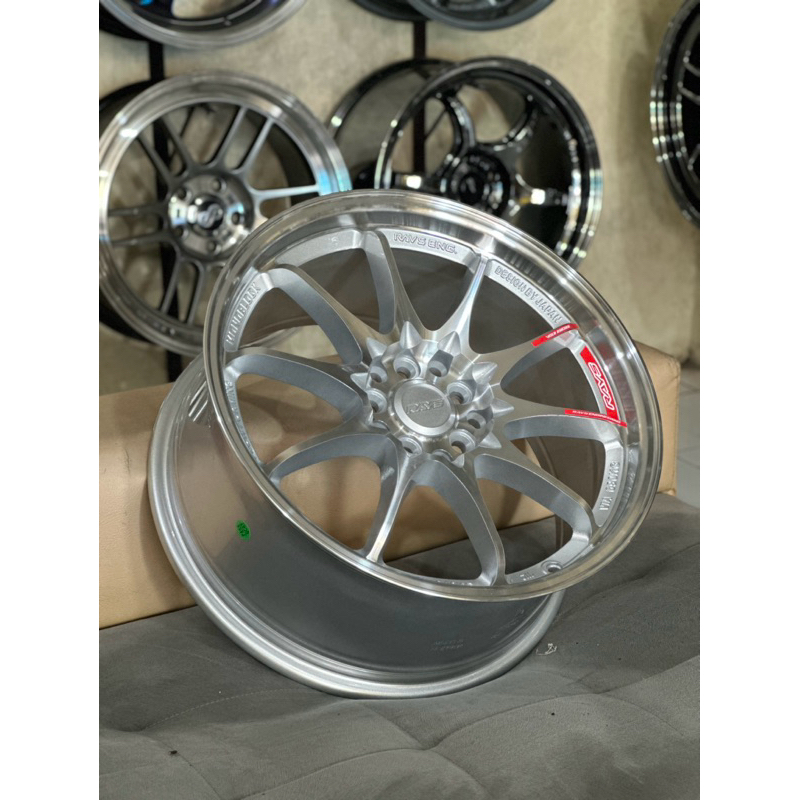 Velg CE28 Full Polis R17 Lebar 8 Kondisi Baru