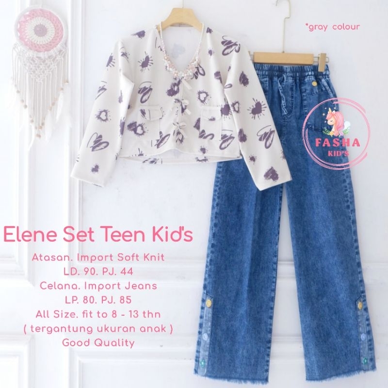 elena set Teen kids produk Fasha kids