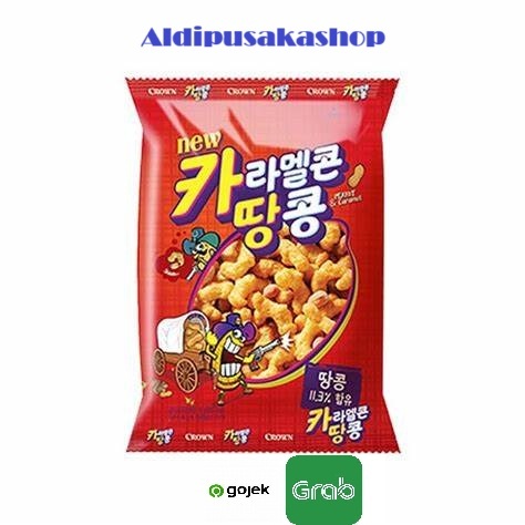 

Crown Caramel Corn & Peanut 72g - Snack Jagung Caramel Made In Korea