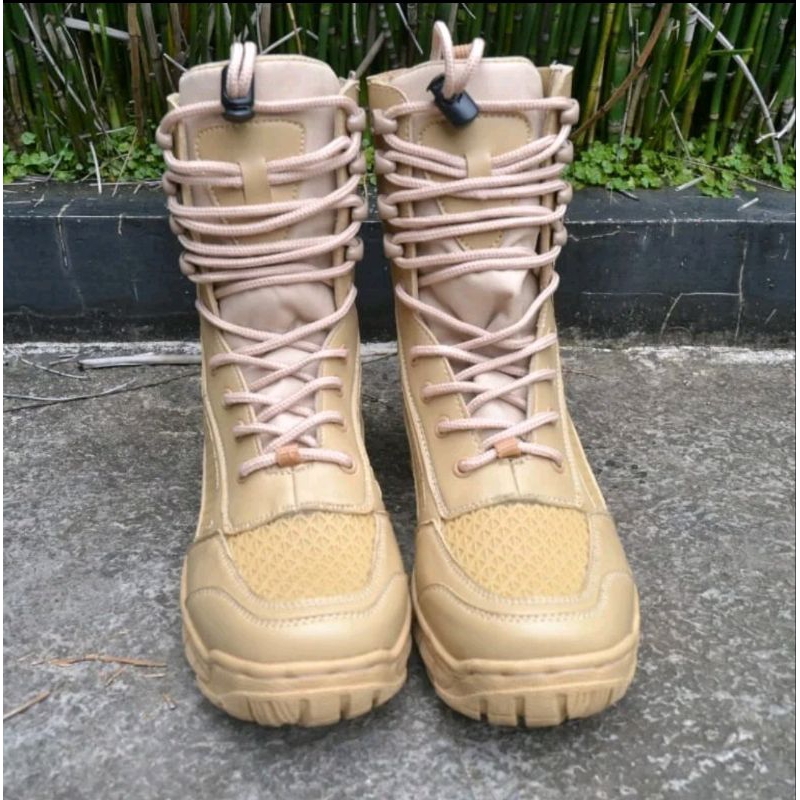 SEPATU PDL WARNA GURUN KULIT ASLI TNI POLRI