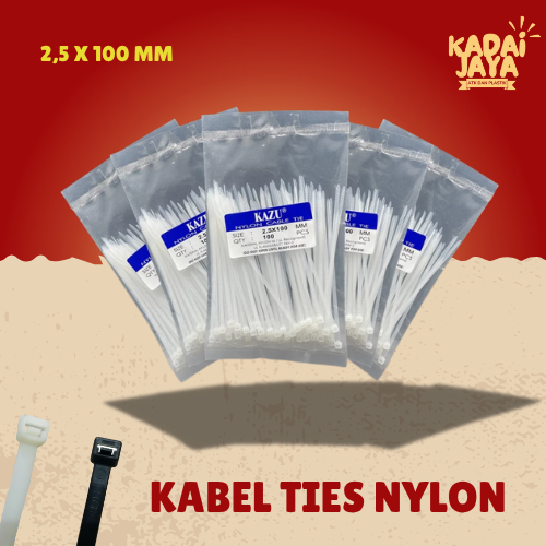 

Cable Ties 10cm 2.5x100mm - 100 Pcs Pengikat Plastik