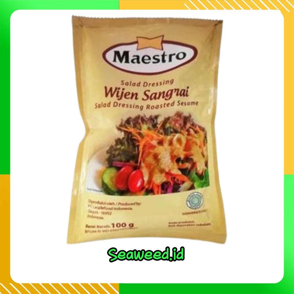 

Maestro Mayonnaise Wijen Sangrai Salad Dressing Roasted Sesame 100gr