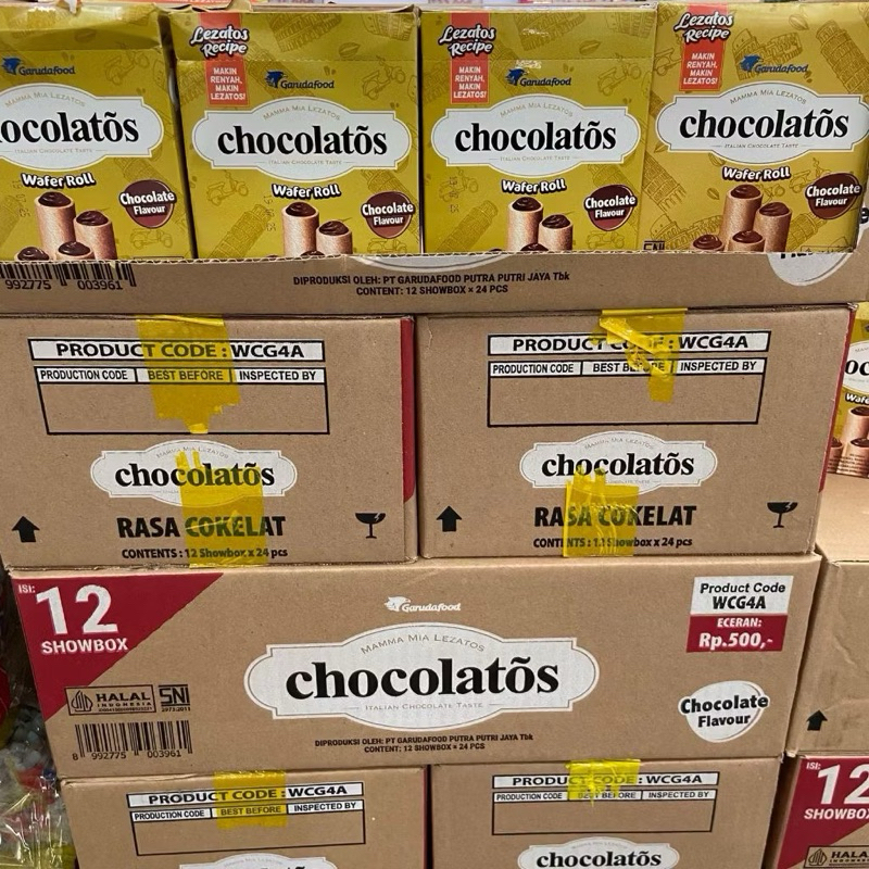 

Chocolatos eceran 500 kemasan 1 dus isi 12box