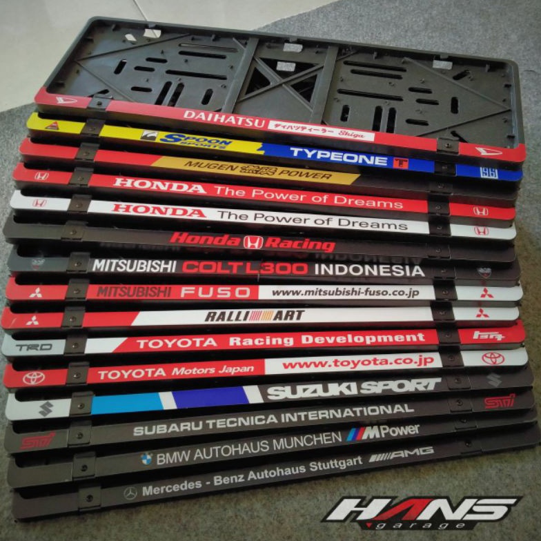 frame plat tatakan plat mobil isi 2 Dudukan plat nopol mobil custom anti getar anti baret KODE J8B5