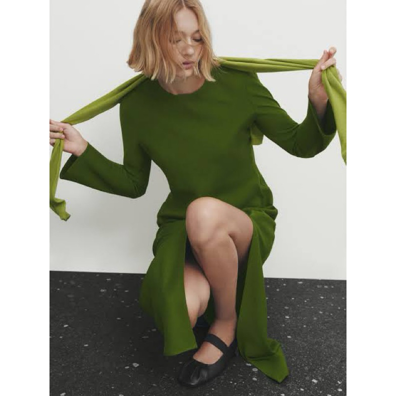 massimo dutti long sleeves dress
