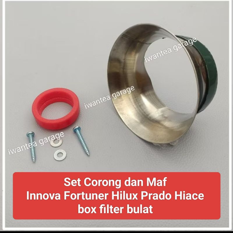 PAKET MAF PENGHEMAT BBM DAN CORONG JAHAT INNOVA FORTUNER HILUX HIACE PRADO BOX FILTER UDARA BULAT