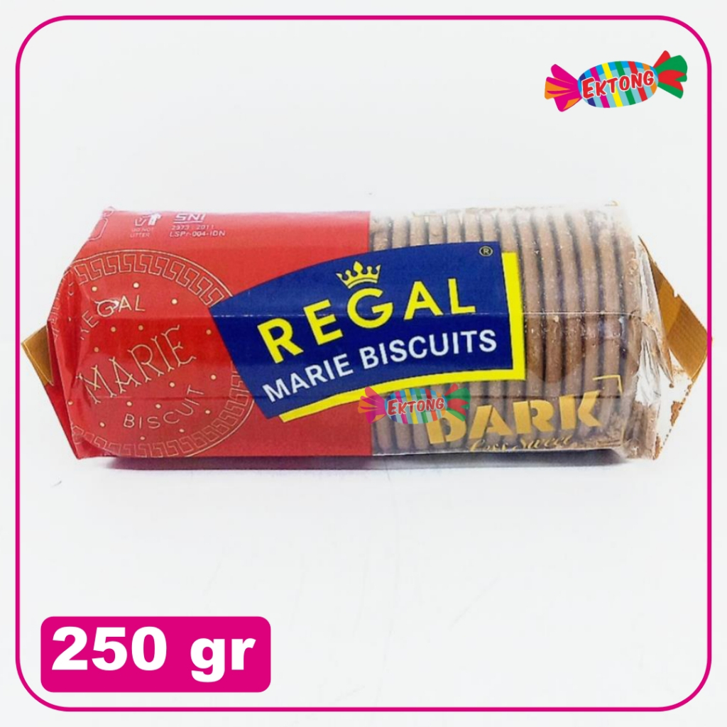 

Regal Dark Marie Biskuit 230GR / REGAL MARIE BISCUIT DARK 250GR