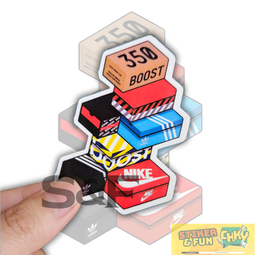 

Stiker Sticker Vinyl Laminasi SNEAKERS BOX Vol 1